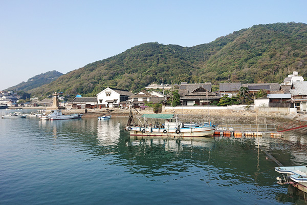 漁村の風景（広島県・鞆の浦）